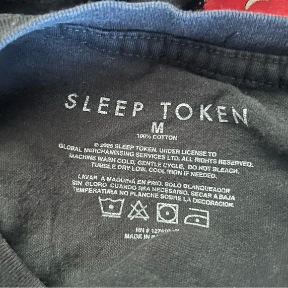 Sleep Token Band Tee Size Medium T-Shirt Metal Rock - Picture 4 of 5